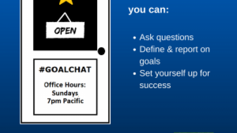 #GoalChat Recap – 4/15/18 – Setting Realistic Goals